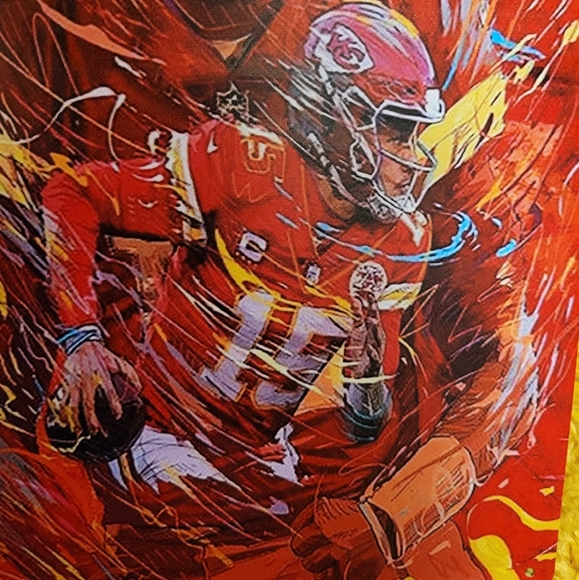 NFL KC Chiefs Patrick Mahomes Tin Sign - Picture 4 of 5